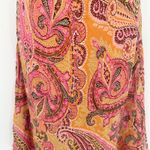 Ann Taylor  Womens Vintage Y2K 90s Paisley Halter Neck Silk Party Dress Size 4 Photo 3