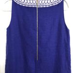 Kate Spade Dress Laureen Embroidered Shift Dress linen blend blue women’s size 4 Photo 9