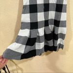 Slate + Willow Black and White Gingham Plaid Knit Dress Photo 4