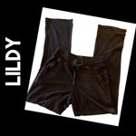 Lildy Women's Lounge Pants Flared Pull On Stretchy Pockets Casual Black Size S Photo 1