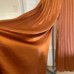 Lulus  One Shoulder Terracotta jumpsuit beautiful wide leg excellent pre owned Photo 3