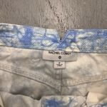 Rachel Comey Womens Straight Leg Jeans Blue White Tie Dye Belted High Rise 2 Photo 2