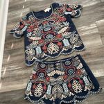 J.O.A. Embroidered Boho Festival Top & Short Set S Photo 1