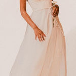 Selfie Leslie  Sweetheart Chiffon Midi Angelic Bridalcore Romantic Dress XS NEW Photo 0