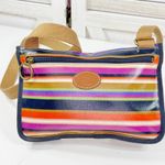 Fossil Y2K  Multicolor Striped Coated Canvas Crossbody Bag Photo 4