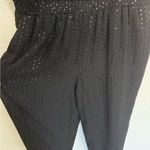 Ralph Lauren Lauren  Black Sequin Stretchy Jumpsuit Surplice Jumpsuit Small Photo 6