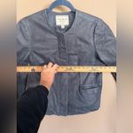 Lucky Brand  Blue Leather Jacket size M Photo 6