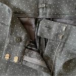 Loft  Julie Skinny Pants Women’s Size 8 Charcoal Gray White Pin Dot Dress Office Photo 6