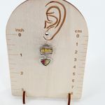 Earthy Green Antique Silver Earrings Photo 3