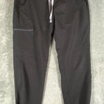 FIGS Zamora Jogger Scrub Pants Size Large Women's Black Technical Collection Photo 0