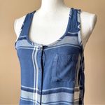Mudd  | Blue Plaid Button Down Tank Top Sz S Photo 1
