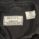 Vintage HGNY Jeans Black Jean Denim Long Sleeve Womens Small Bit Detail Photo 2