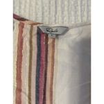 Rails  Madison Ruffle Tie Wrap Mini Dress Jewel Stripe Metallic Size Large Photo 1