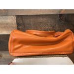 Antonio Melani Antonio Melani "Blair" Faux Ostrich Leather Orange Shoulder Bag Photo 3