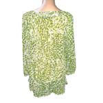 Apt. 9  soo cute green and white print blouse! Photo 4