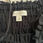Treasure & Bond  Black Smocked Tie Cropped Cami size Small Photo 5