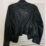 Nicole Farhi MD Leather zip up motor sport jacket Size M Photo 2