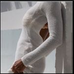 NWT Rumored Sweet Talker Mini Dress Slub White Cozy Open Back Short Party Size L Size L Photo 1