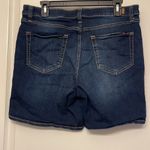 Seven7  Bermuda Dark Denim Blue Jean Shorts Weekend Short Size 10 EUC #4238 Photo 3