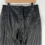 Judy Blue ‎ Faux Leather Black Tummy Control High Rise Straight Leg Pants Size 32 Photo 7