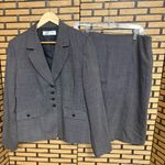 Tahari ‎ Black Wool Two Piece Skirt And Blazer Set Size 14 Photo 0
