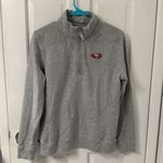 Vineyard Vines Women's  Heather Gray San Francisco 49ers Quarter-Zip Sweatshirt Photo 4