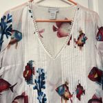 Soft Surroundings  Seychelles Tropical Coral Reef Fish Beach Cover Up Size PS EUC Photo 8