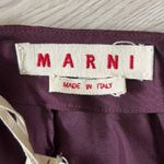 Rare Marni Womens Silk Skirt Size 38 Berry Color Back zipper Made in Italy Photo 3