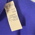 The Limited Cassidy for  Vintage 100% Merino Wool Purple Cowl Neck Sweater S  NWT Photo 2