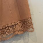 Tan vintage Lace Trim Slip women’s small Brown Photo 1