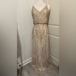 BHLDN Anthropologie x $300 Fidelia Beaded Deco Gown Dress Size 4 Photo 6