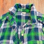 Aerie XS Blue & Green Flannel Photo 3
