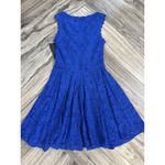 City Studio Juniors Lace Trim Mini Fit & Flare Dress Size 0 Bright Royal Blue Photo 11