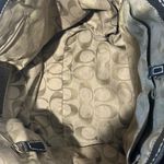 Coach  woven tote with black leather Photo 7