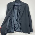 Norma Kamali Suit Jacket Blazer Single Breasted Size 18 Black Notched Lapel Photo 7