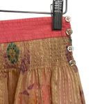 Rebecca Taylor Silk Blend Patchwork Floral Skirt Sz 0 Mini Adult MOP Button Y2K Photo 4