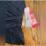 Spanx  Swim Tankini Womens 8 Black Swim Suit Halter Top ONLY Gold Detail NWT Photo 1