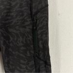 Athleta  Rainer Cheetah Printed Tight Leggings Pocket Reflective Small Black Photo 2
