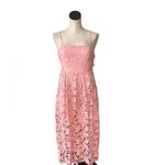 NWT NSR X Nordstrom Floral Lace Midi Dress Medium, PINK Photo 3