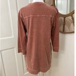 Poetry Sz 6 Washed Rust Cotton Hemp Long Sleeve Tunic Top Gorpcore Lagenlook Photo 3