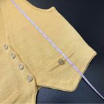 Talbots Vintage Butter Yellow Wool Blend Sweater Vest Petite Photo 9