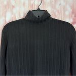 Unbranded Black Cropped Ribbed Mock Photo 2