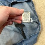 Cloth & Stone  Roll Tab Tencel Long Sleeve Blue Denim Over Shirt Women Size Large Photo 6