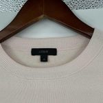 J.Crew sweater lace trim hem pullover sweater blush light pink size medium Photo 2