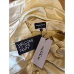 retrofete Ester Satin Maxi Dress Yuzu Womens Size Large Yellow Photo 9