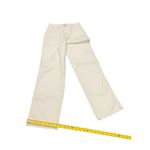 Union Bay Womens 0/24 Cream Relaxed Fit Straight Carpenter Style Cargo Pants Y2K Photo 5