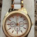 New York & Company Gold and White Women's Watch Photo 0
