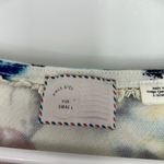 Anthropologie 9H1F STCL Small White Floral Sweetheart Neckline Cap Sleeve Blouse Photo 4