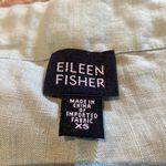 Eileen Fisher Linen Wide Leg Crop Pants Drawstring Waist Mint Green Size XS Photo 1