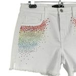 joe's jeans Stephanie Gottlieb x Joe’s Jeans The Ozzie 4”
Short White Rainbow Crystals sz 27 Photo 3